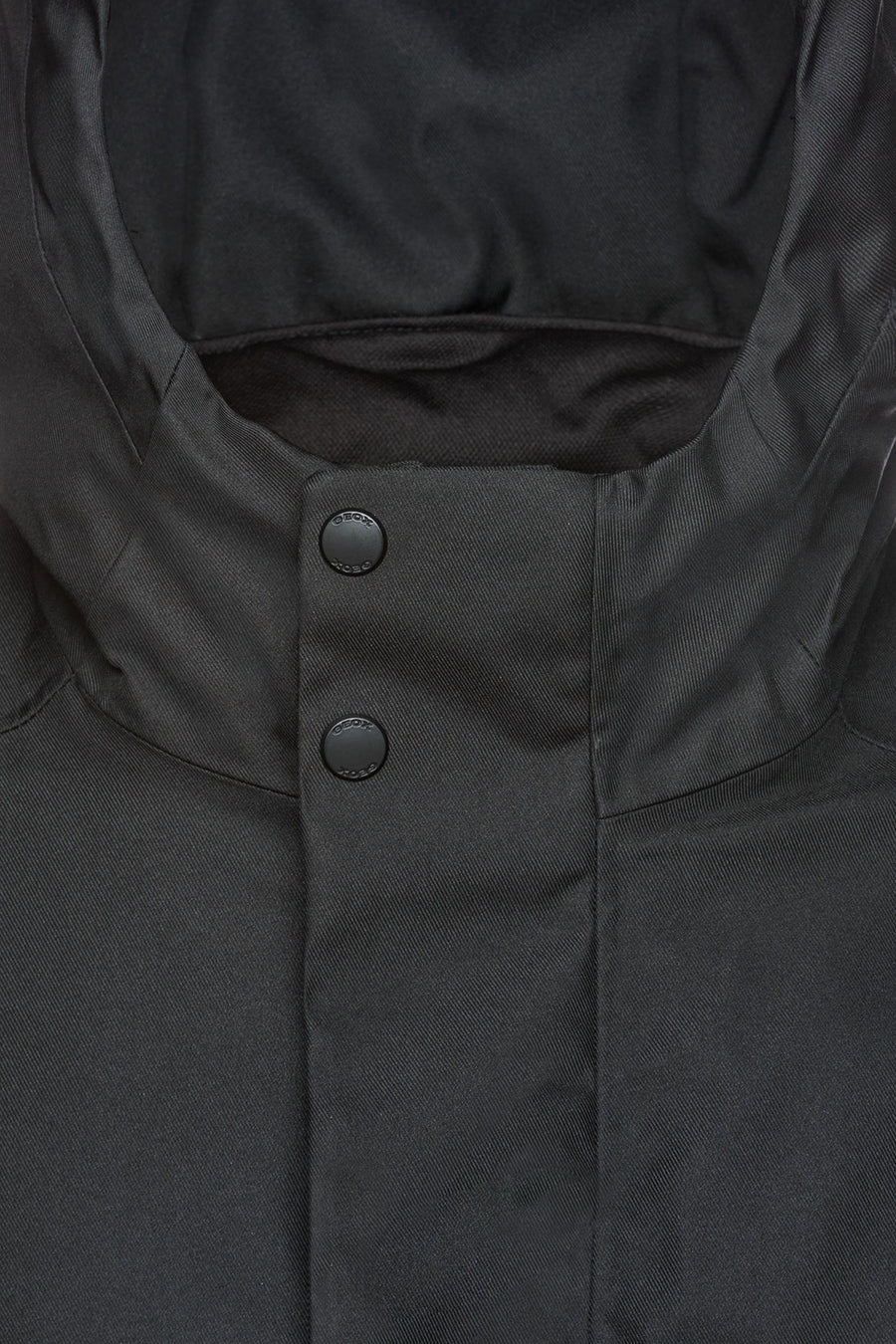 Geox Men's Black Clintford Zippered Hooded Long Coat