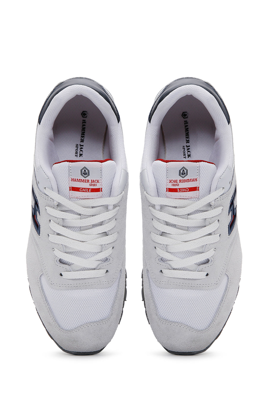 Hammer Jack Erkek Beyaz-Kırmızı Süet Deri Chile M Sneaker