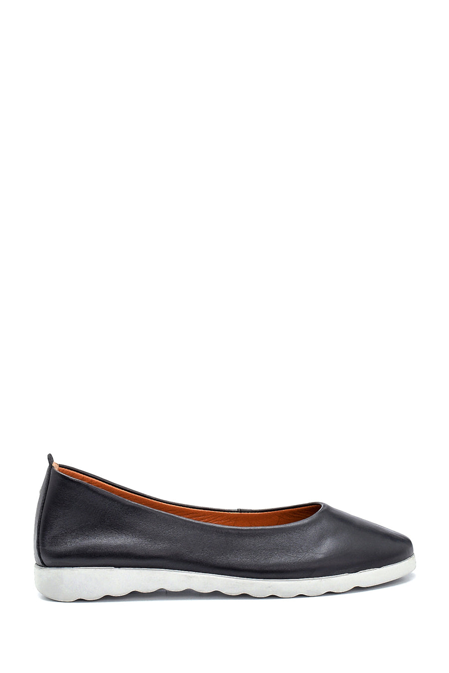 Women's Leather Ballerinas 21SFD410618 | Derimod