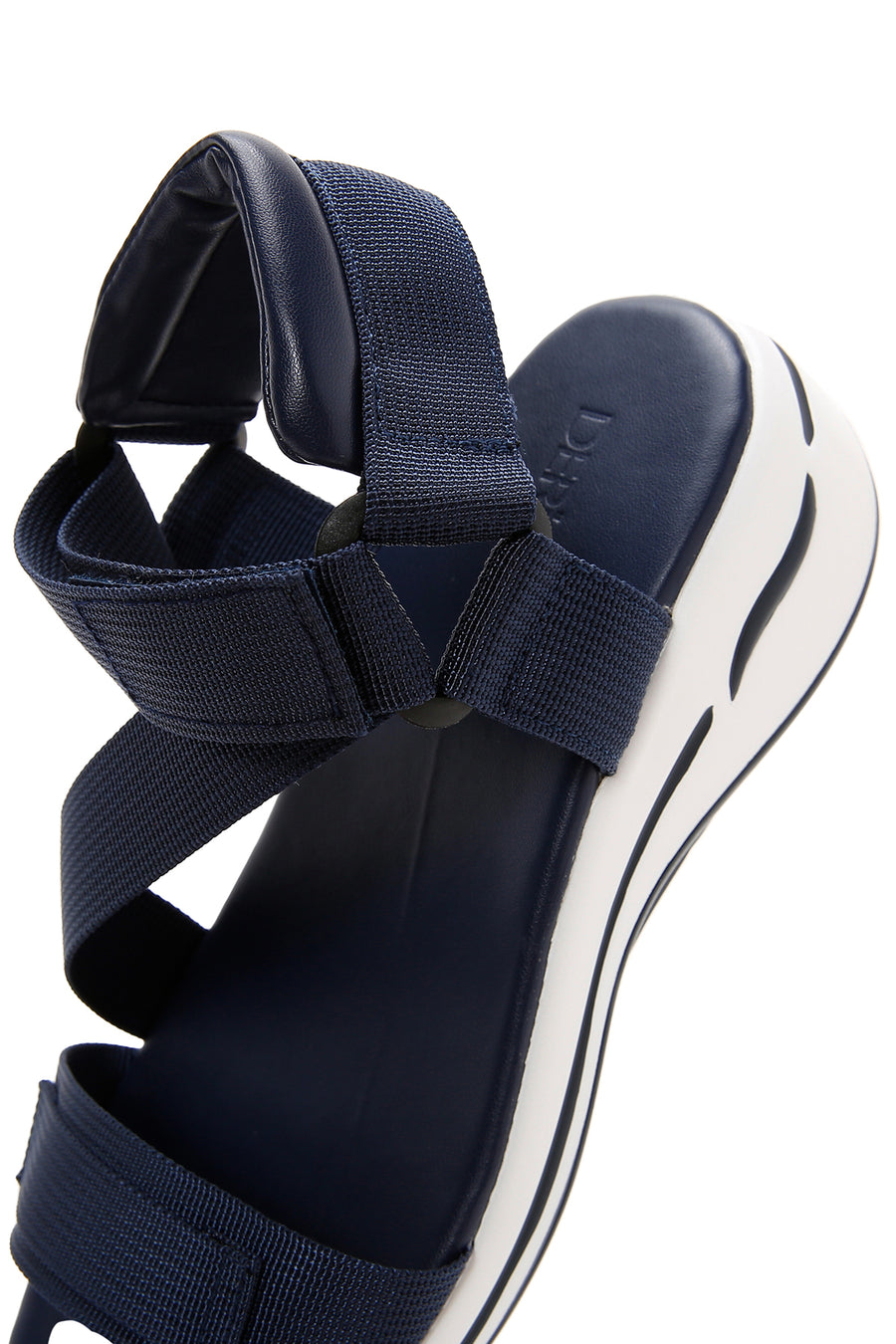 Women's Navy Blue Thick Soled Comfort Sandals