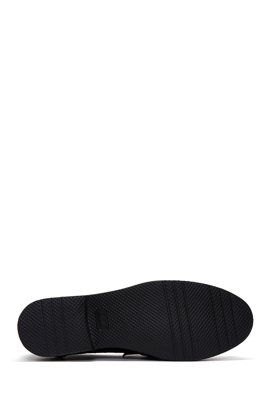 Kadın Siyah Deri Kroko Loafer