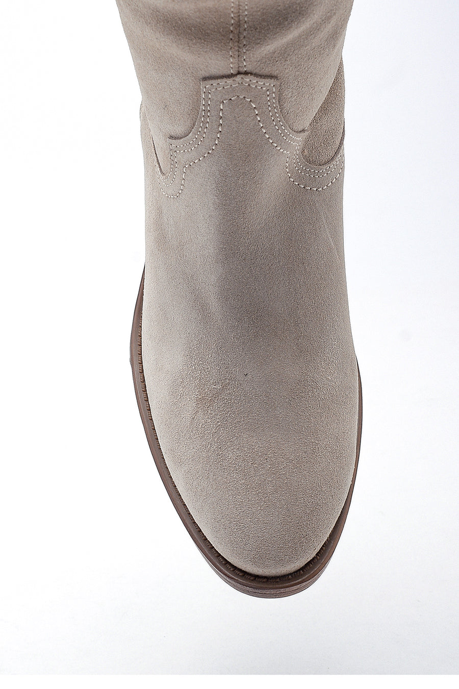 Women's Suede Leather Heeled Boots