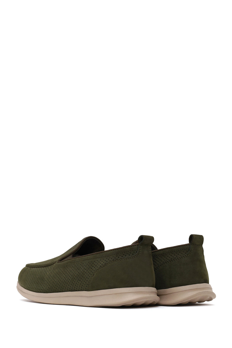 Male Khaki Nubuck Leather Loafer