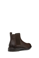 Geox Men's Brown Walk Pleasure Leather Chelsea Boots | Derimod