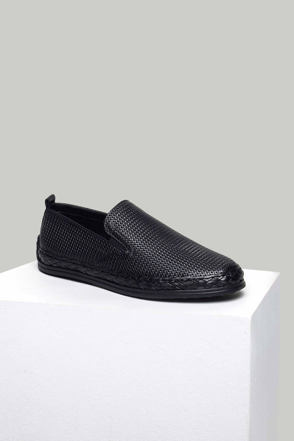 Siyah Erkek Deri Espadril