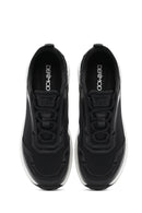 Men's Black Lace-Up Thick Sole Sneaker | Derimod
