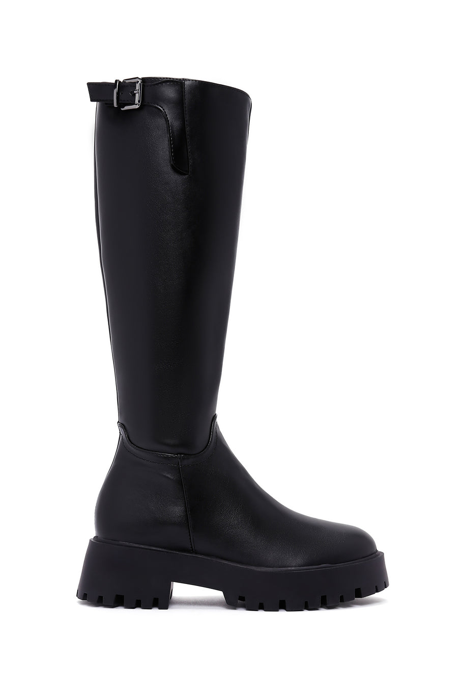 Women's Black Thick Soled Zippered Boots 23WFE254118 | Derimod