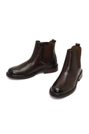 Men's Brown Leather Chelsea Boot | Derimod