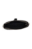 Woman Black Printed Mini Shoulder Bag | Derimod