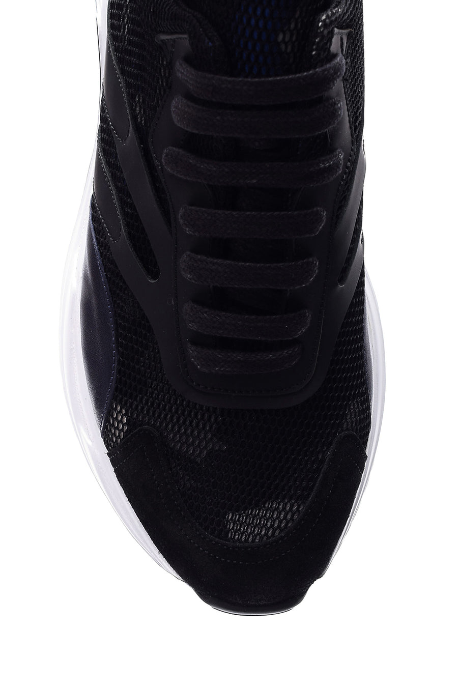 Erkek Yüksek Tabanlı Deri Sneaker