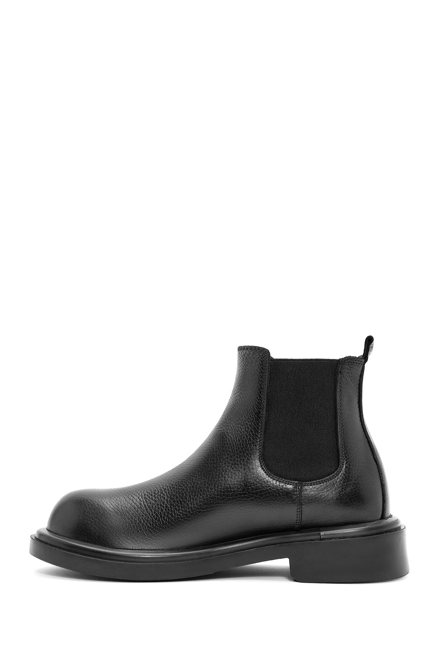 Men's Black Leather Chelsea Boots