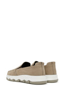 Erkek Vizon Nubuk Deri Comfort Loafer | Derimod