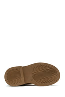 Women's Tan Suede Leather Chelsea Boots | Derimod