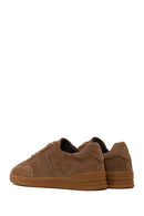 Male Mink Lace-Up Suede Leather Sneaker | Derimod