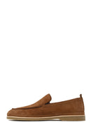 Erkek Taba Süet Deri Casual Loafer | Derimod