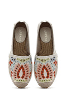 Women's Beige Patterned Espadrilles | Derimod