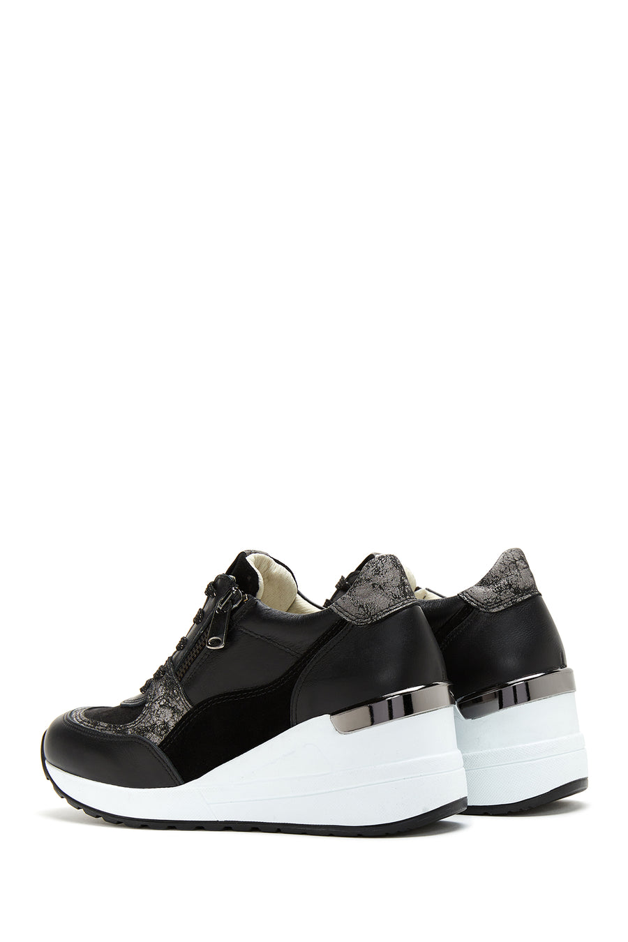 Kadın Deri Yüksek Taban Sneaker