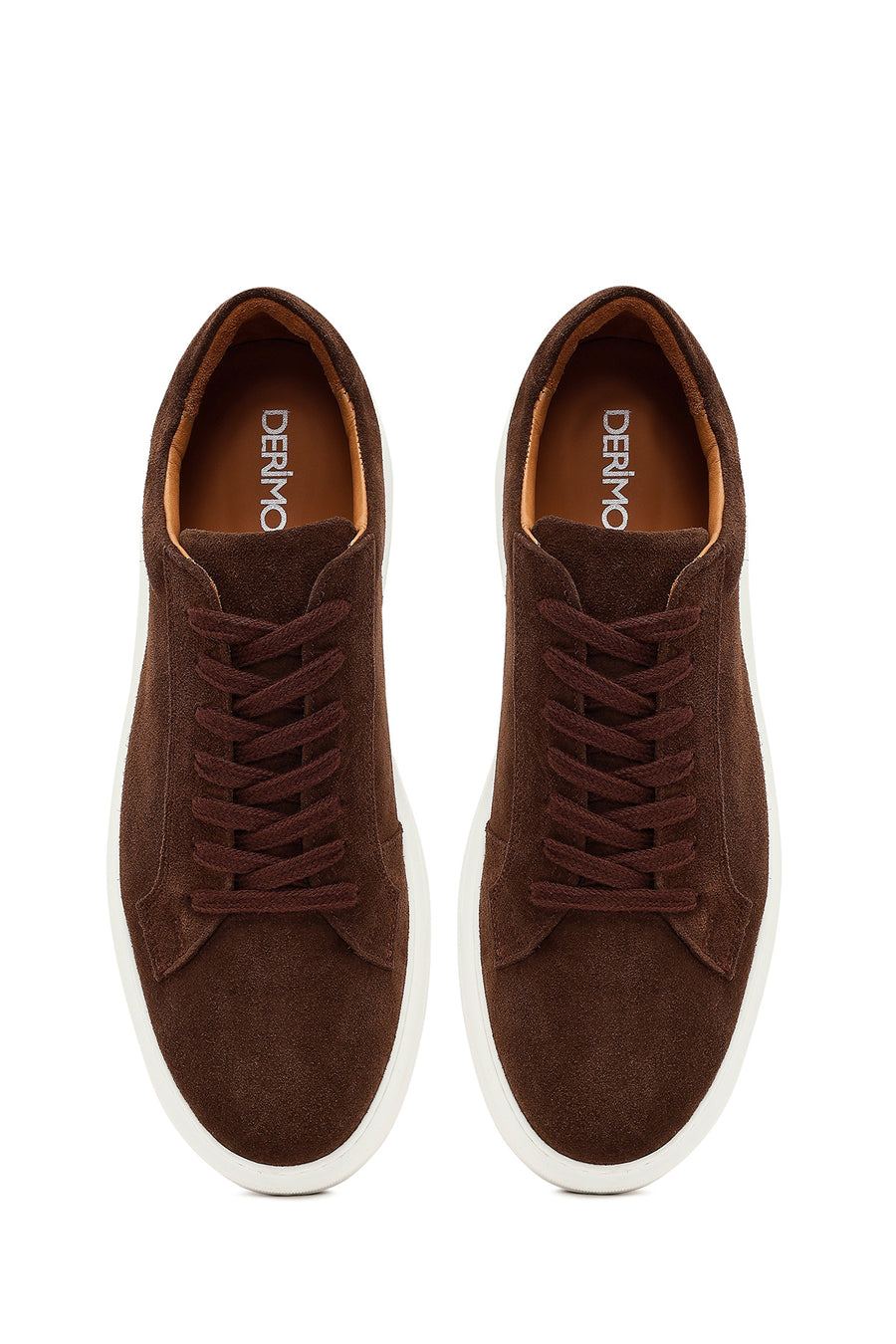 Erkek Kahverengi Süet Deri Sneaker