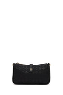 Woman Black Printed Mini Shoulder Bag | Derimod