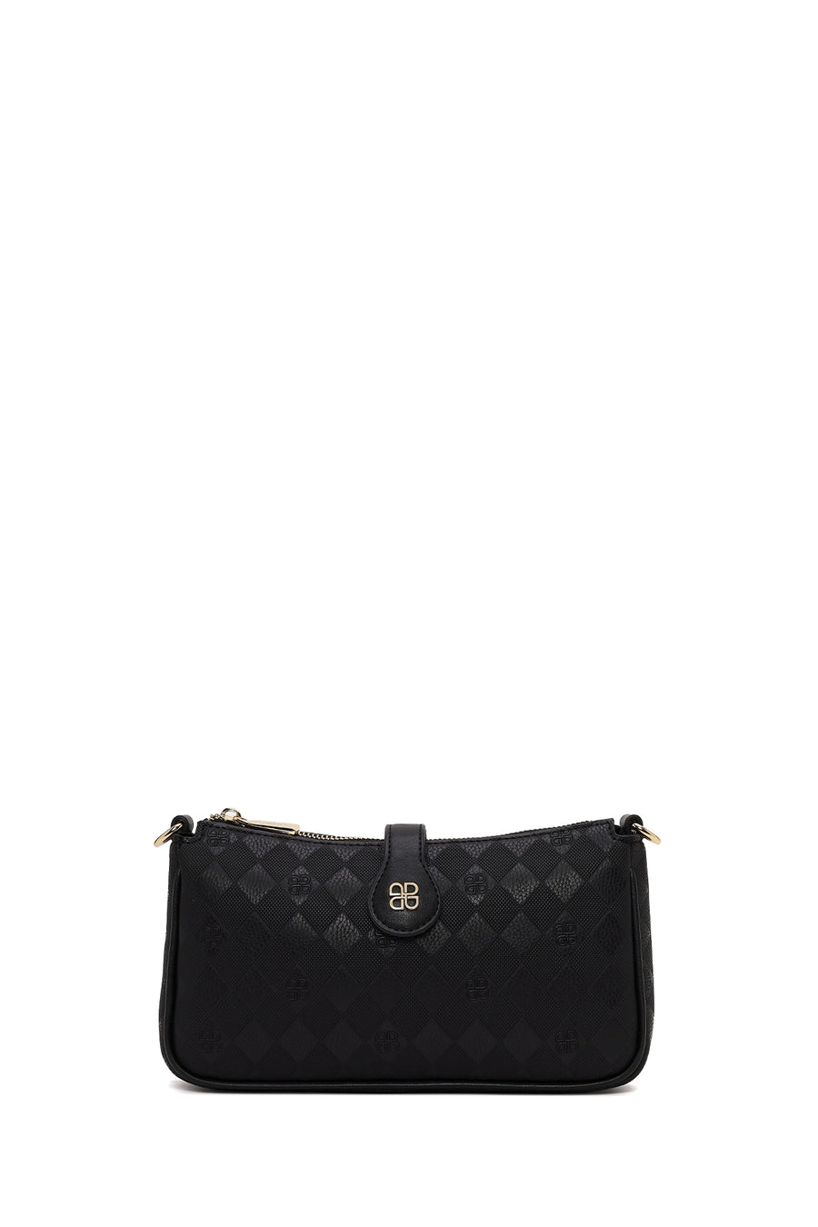 Woman Black Printed Mini Shoulder Bag