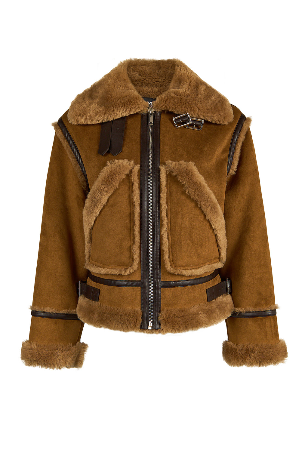 Stokholm Kadın Camel Oversize Teddy Mont