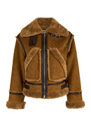 Stokholm Kadın Camel Oversize Teddy Mont | Derimod