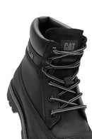 Caterpillar Men's Black Colorado Galosh WP Lace-Up Leather Combat Boots | Derimod