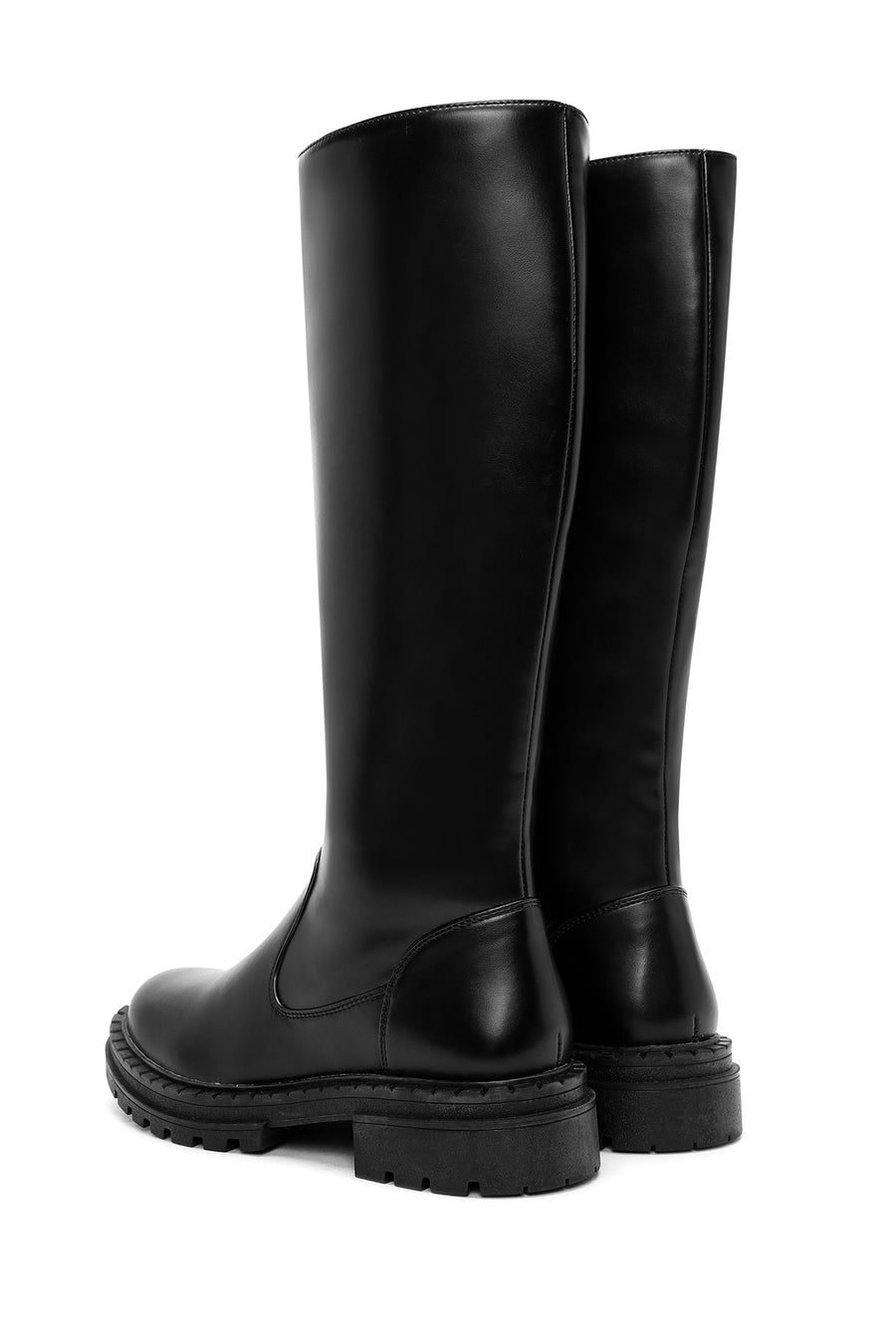 Women's Black Zippered Boots