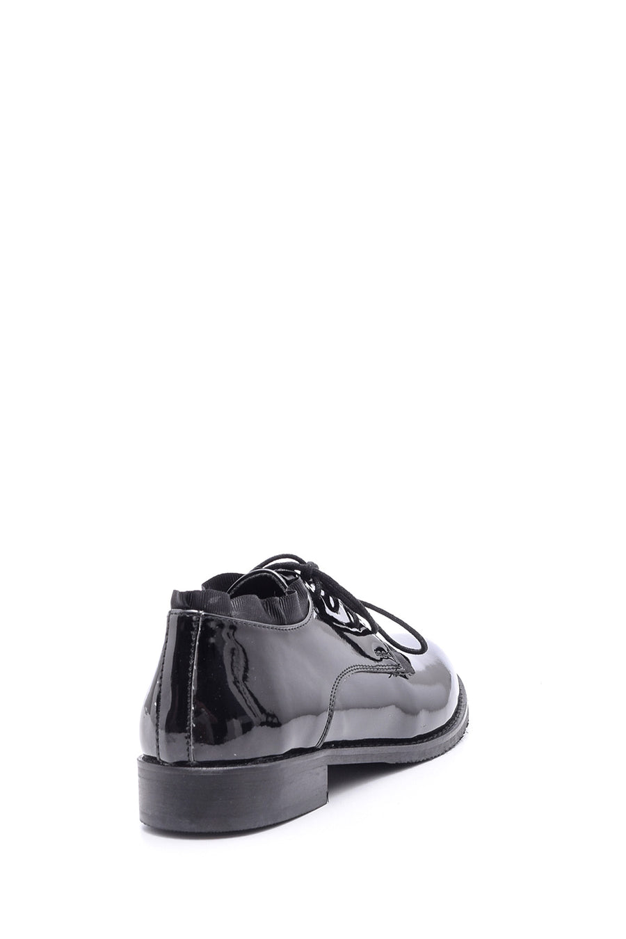 Women's Patent Leather Laced Shoes