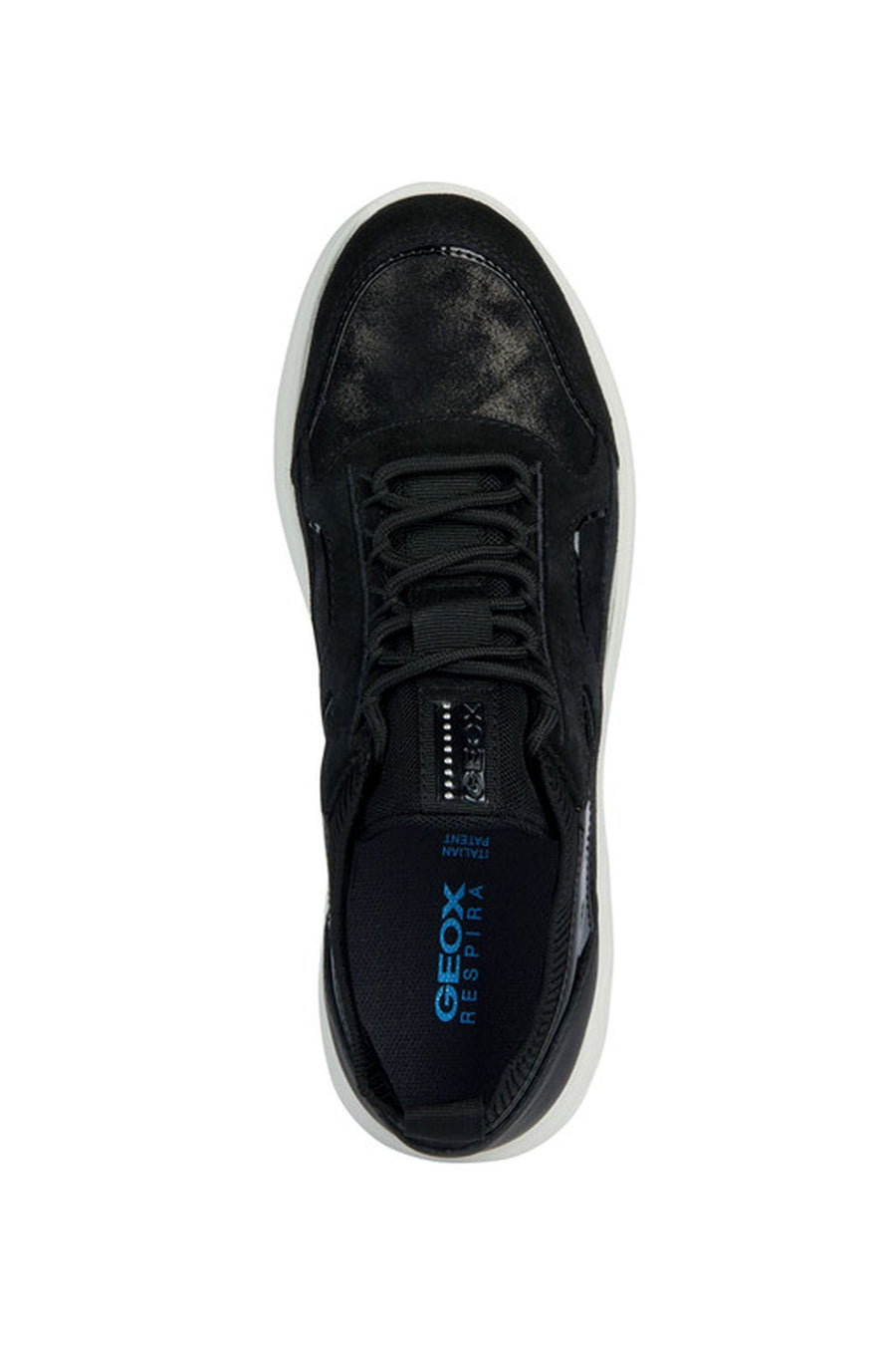 Geox Kadın Siyah Atlete Spherica Bağcıklı Kalın Tabanlı Sneaker