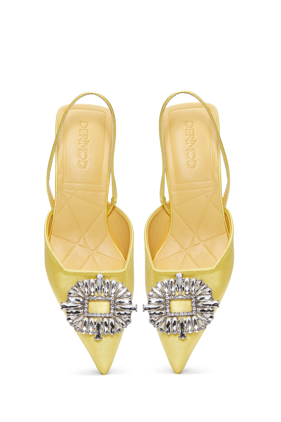 Women's Yellow Stone Heeled Shoes