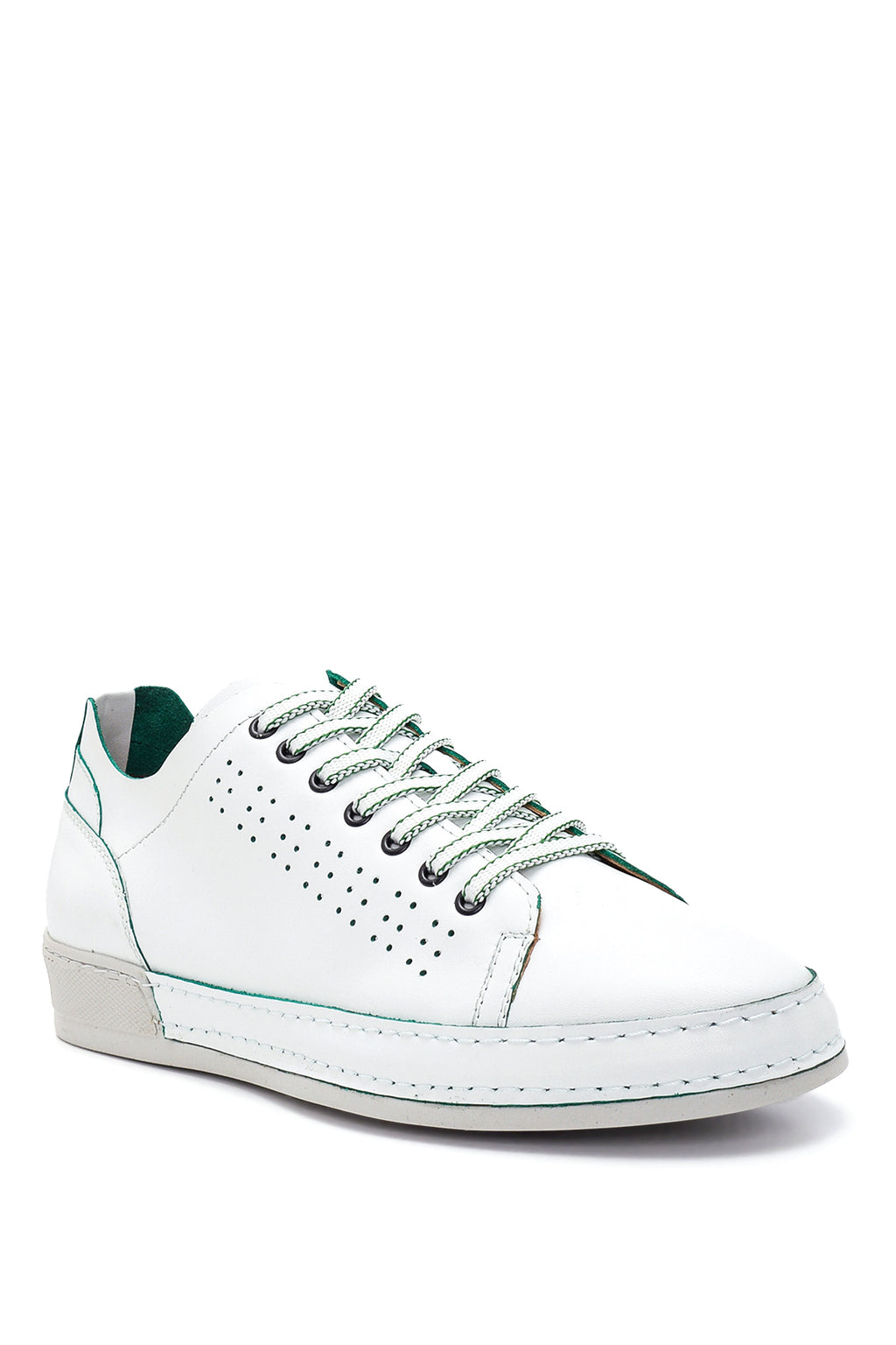 Erkek Beyaz Deri Sneaker