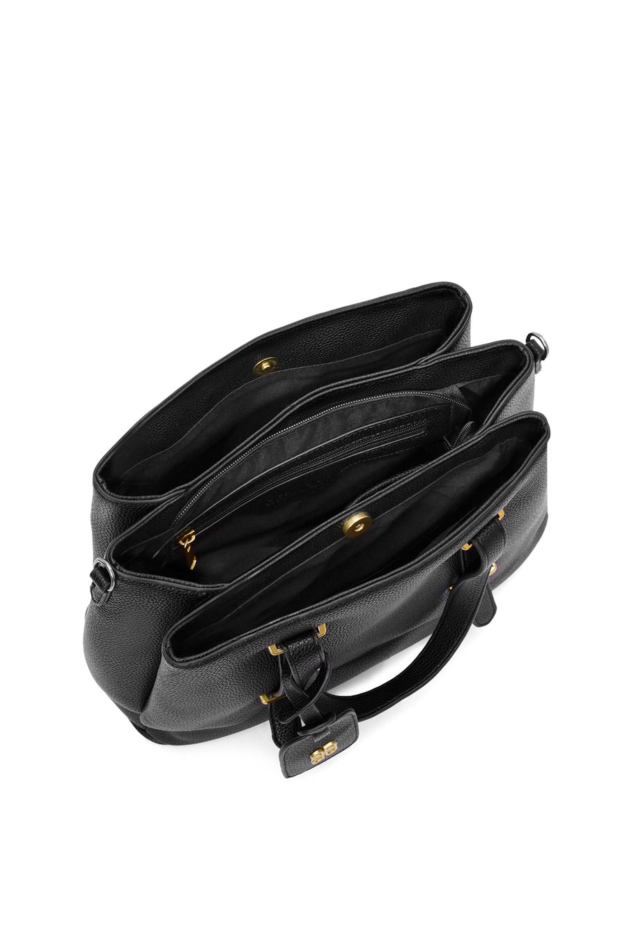 Women's Black Long Strap Shoulder Bag