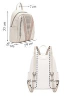 Woman Cream Printed Backpack | Derimod