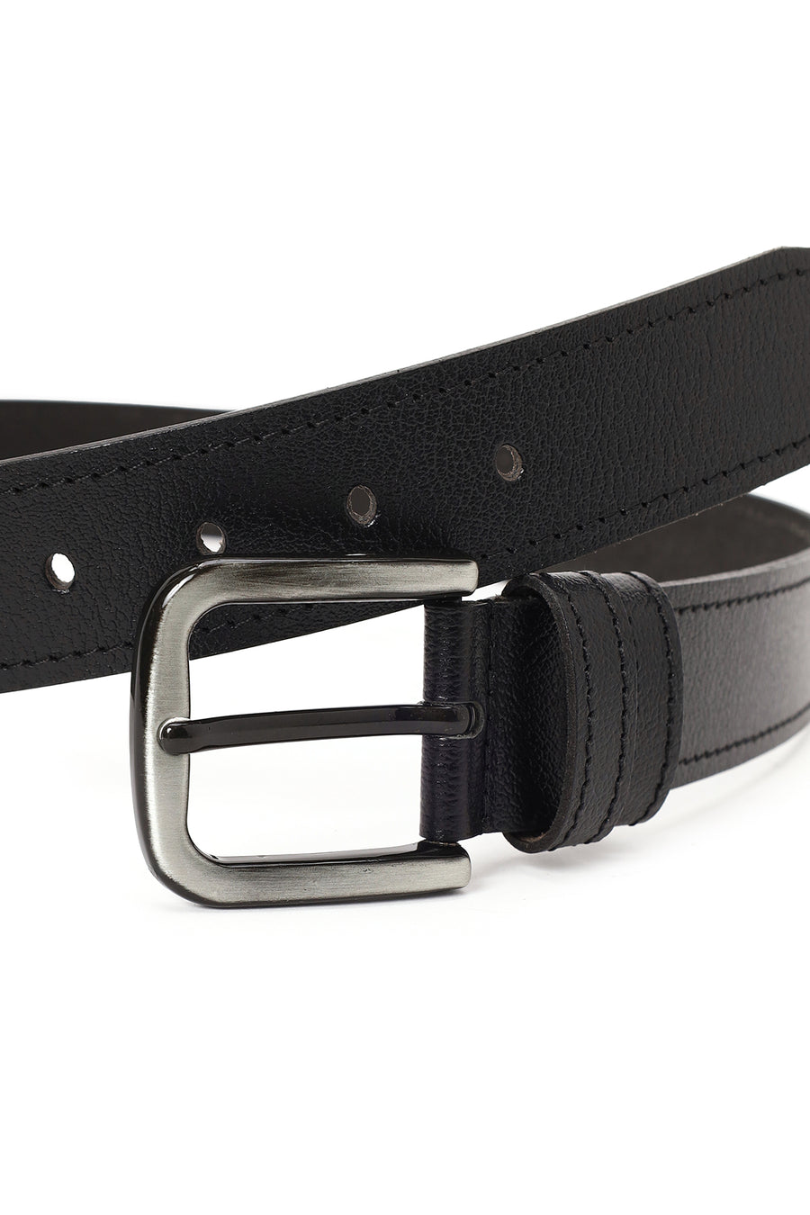 Male Black Leather Belt