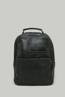Anthracite Men's Leather Backpack | Derimod