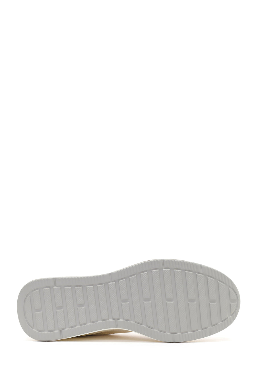 Kadın Beyaz Yandan Fermuarlı Bağcıklı Kalın Tabanlı Sneaker