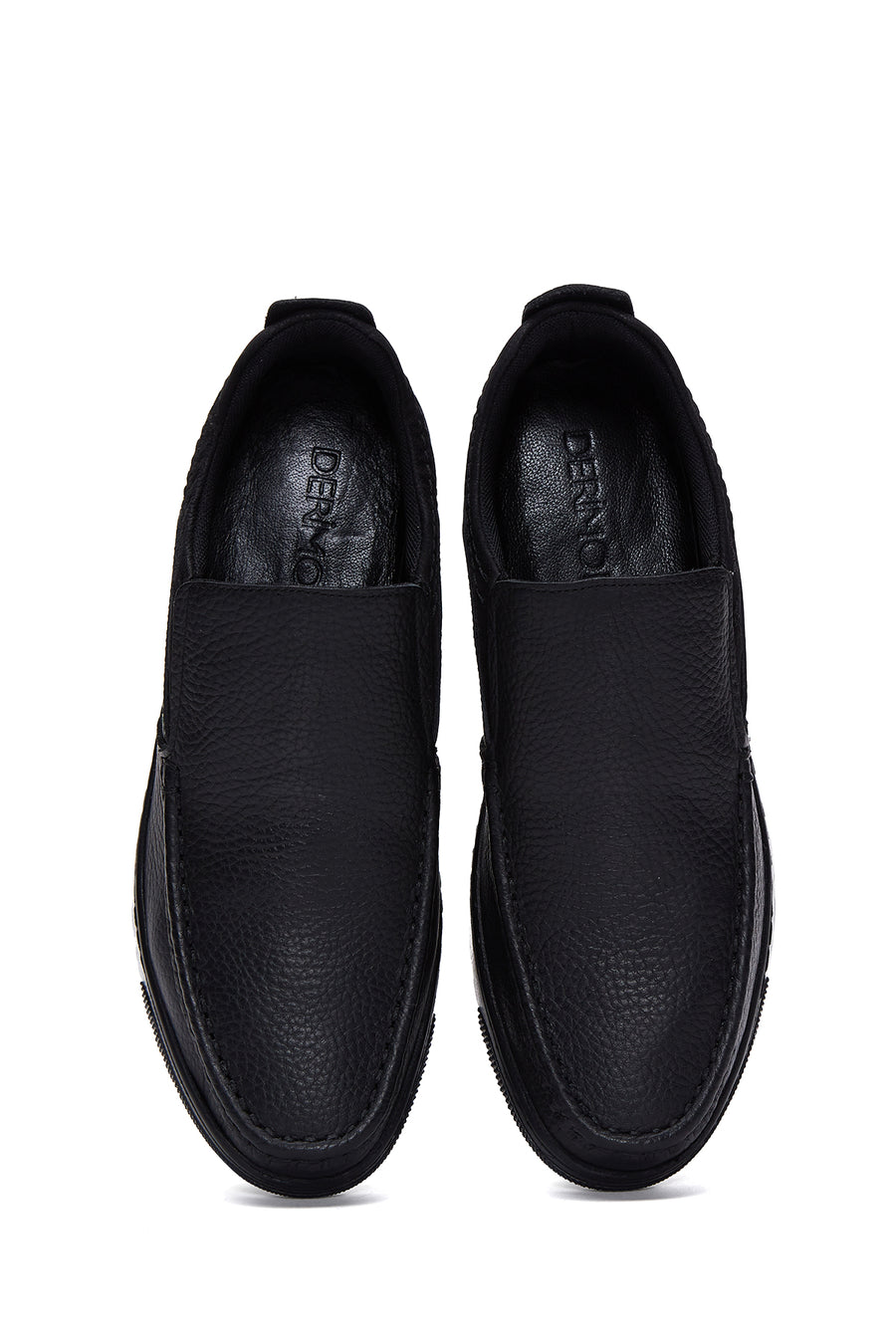 Erkek Siyah Deri Casual Loafer