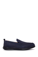 Erkek Lacivert Nubuk Deri Loafer | Derimod