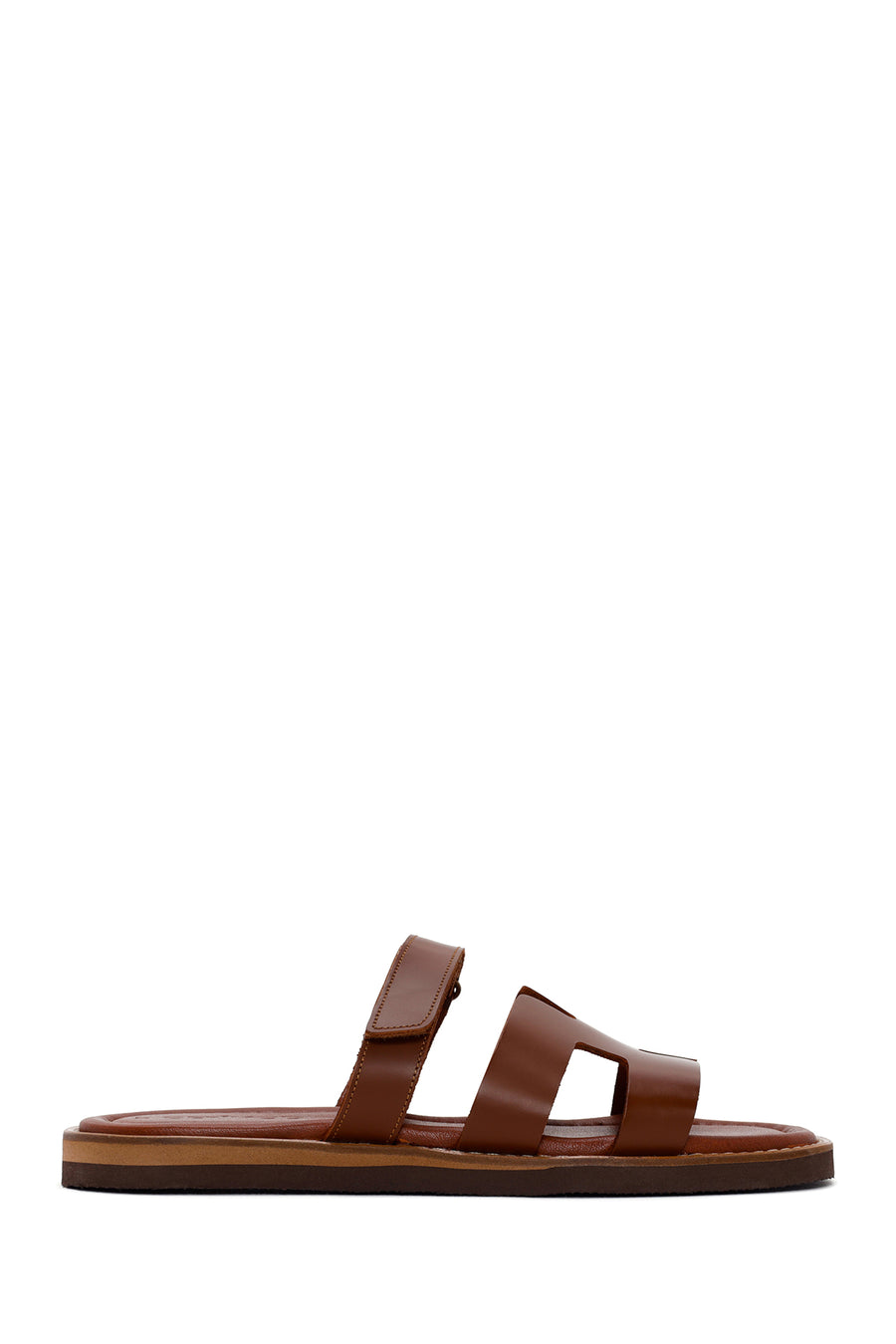 Women's Brown Leather Slippers 25SFD360118 | Derimod