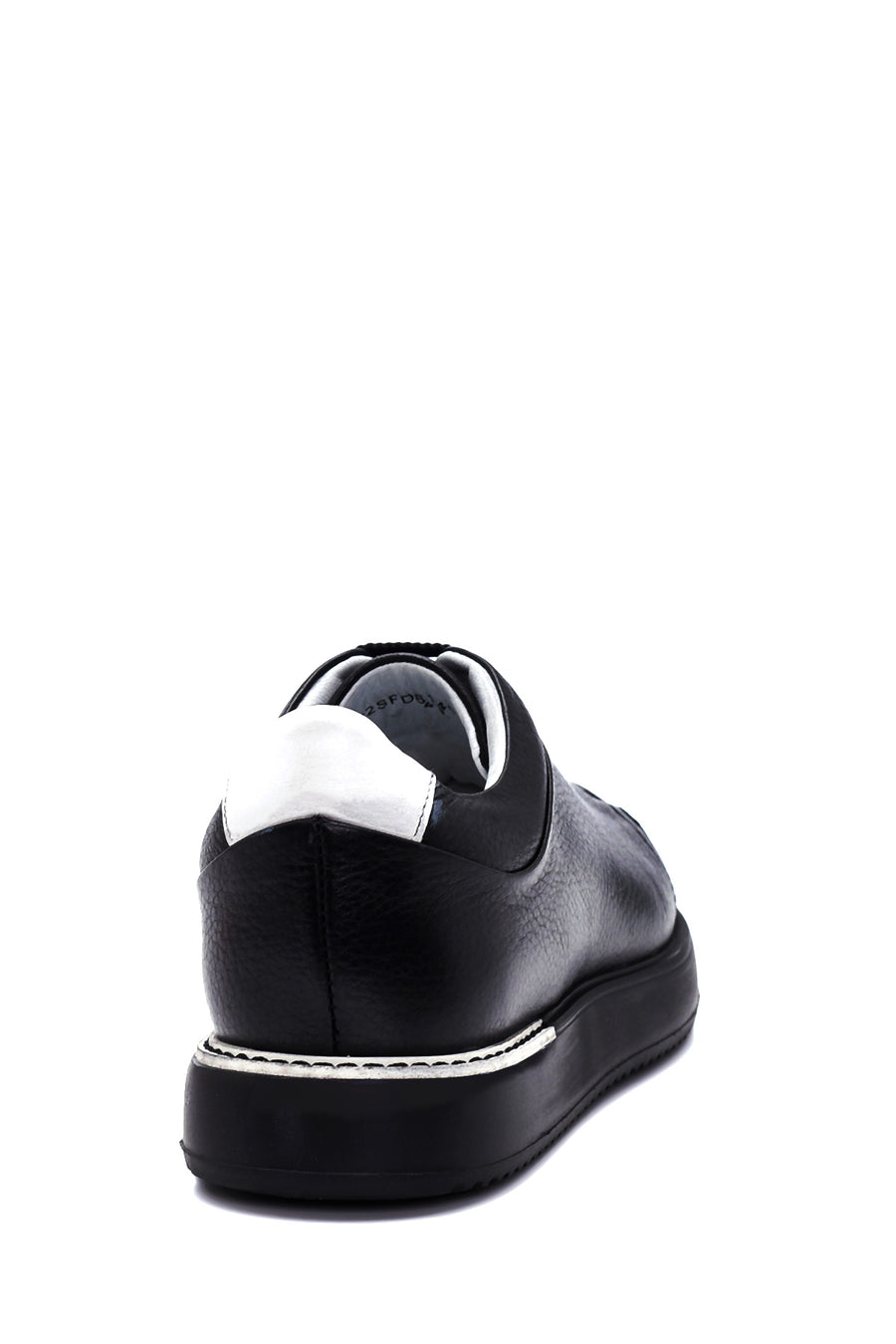Men's Black Leather Sneaker