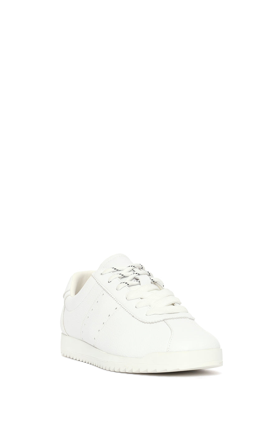 Kadın Beyaz Bağcıklı Deri Sneaker