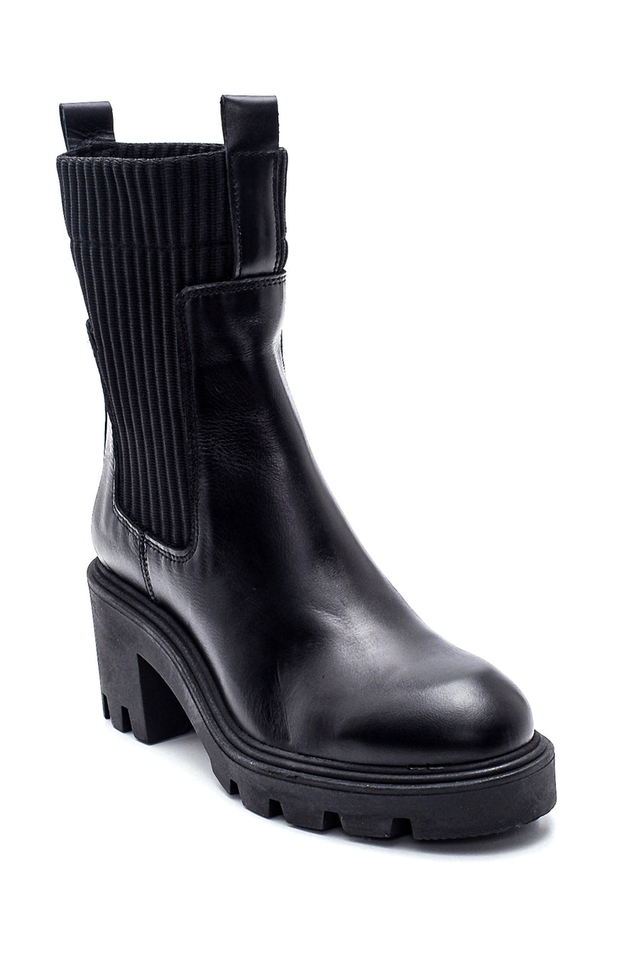 Women's Leather Heeled Boots