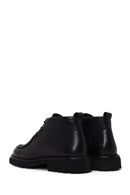 Male Black Lace-up Leather Casual Boots | Derimod