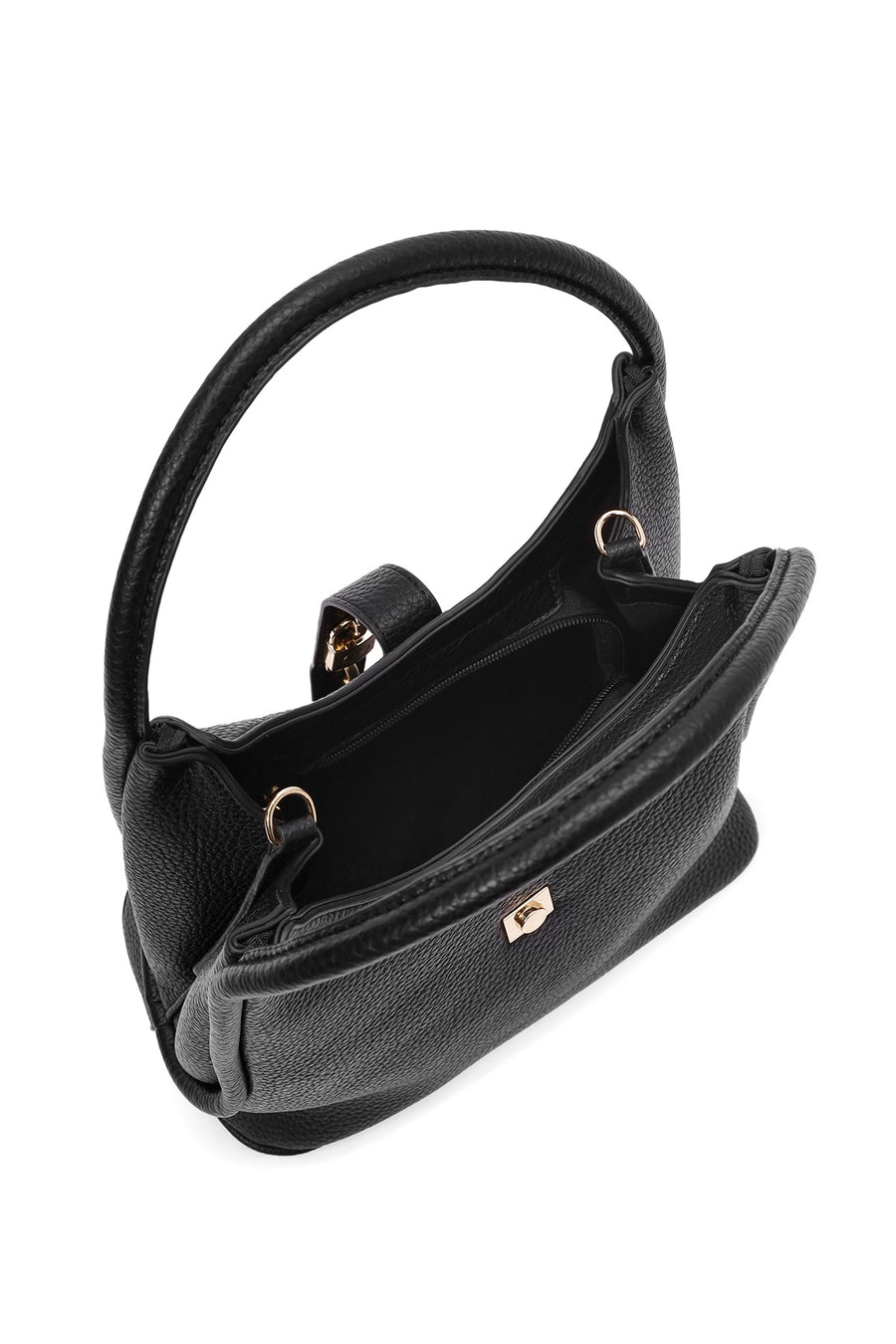 Women's Black Long Strap Shoulder Bag