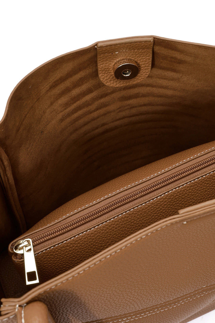 Women's Tan Patterned Shoulder Bag
