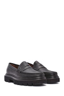 Erkek Siyah Deri Loafer | Derimod