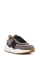 ACBC x Derimod Men's Grey Lace-Up Sneakers | Derimod
