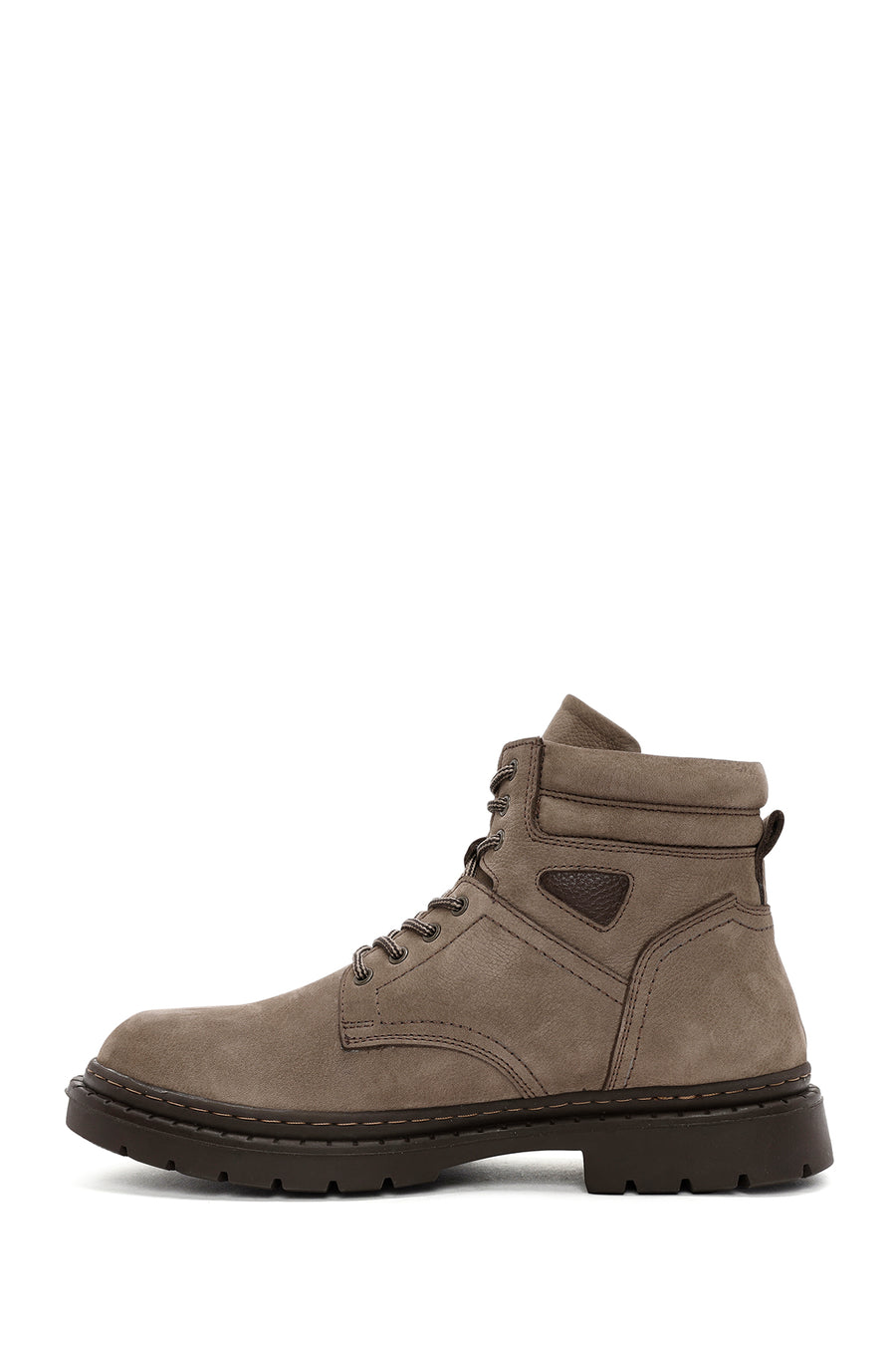 Men's Mink Lace-Up Nubuck Leather Casual Boots