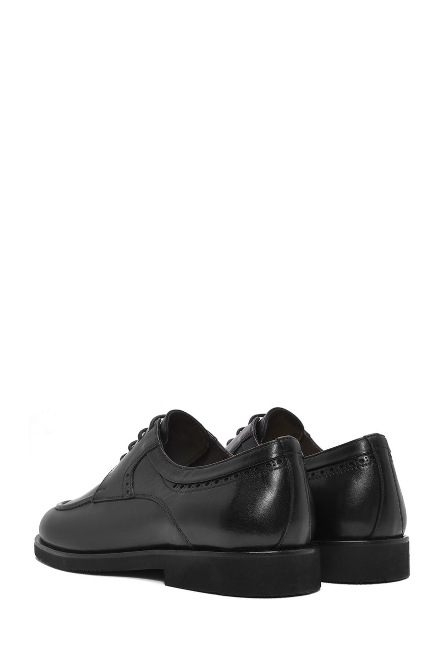 
Men's Black Lace-Up Leather Classic Shoes
